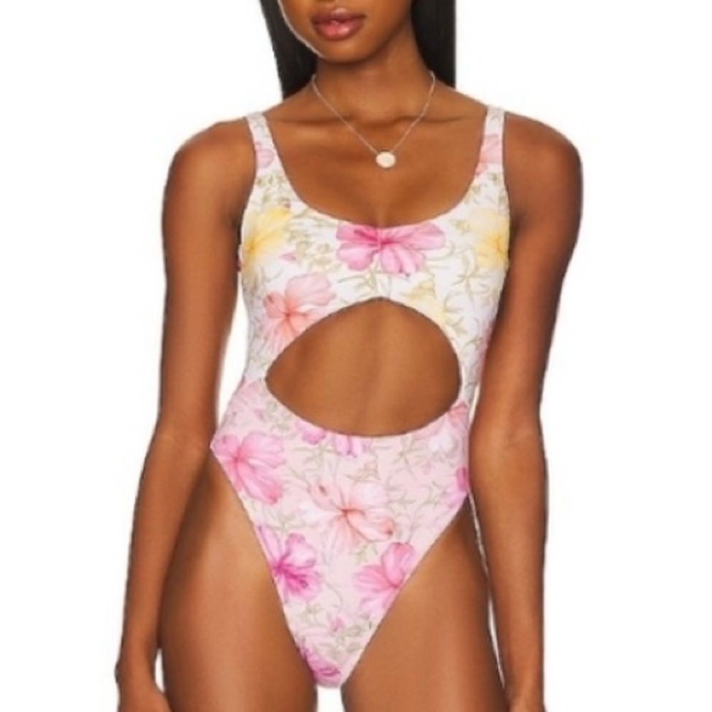LoveShackFancy x Hurley Hibiscus Cheeky One Piece